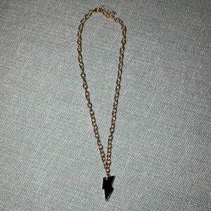 Gold Lightning Bolt Necklace